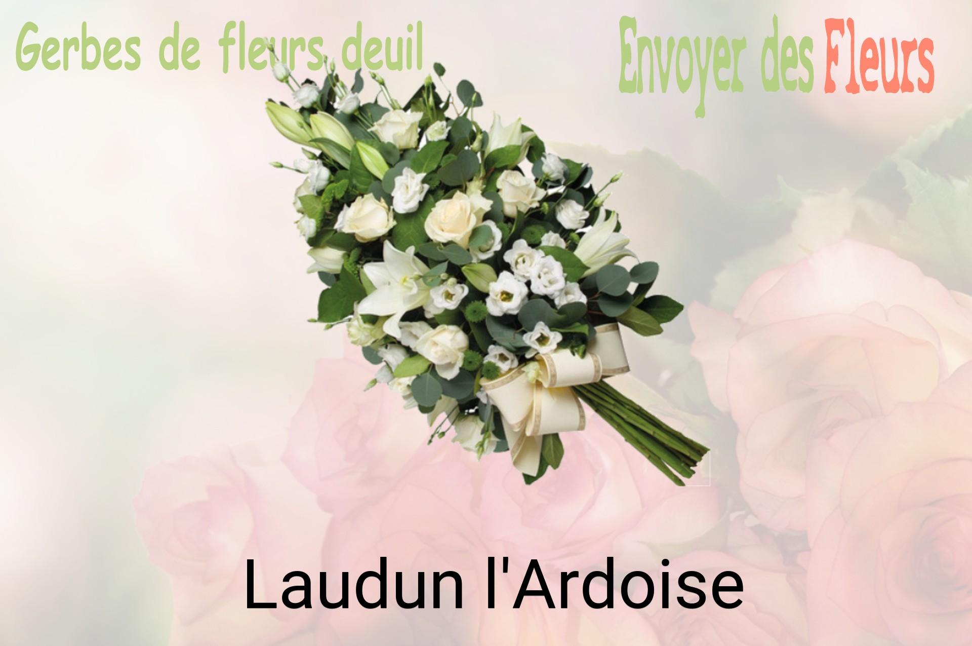 Gerbe de fleurs de deuil livrée à Laudun-l'Ardoise